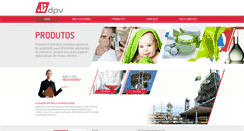 Desktop Screenshot of dpvquimicos.com.br